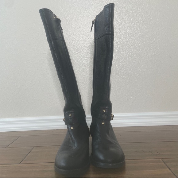 Tory Burch Black Leather Riding Boots knee high boots - Picture 9 of 16